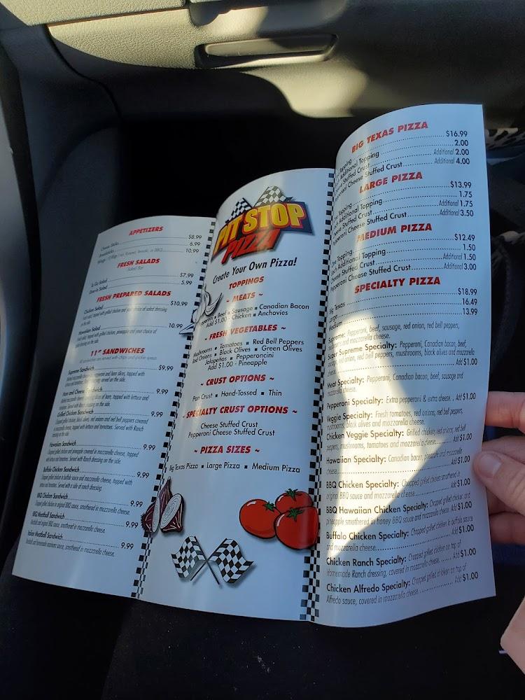 Pit Stop Pizza Menu image 3