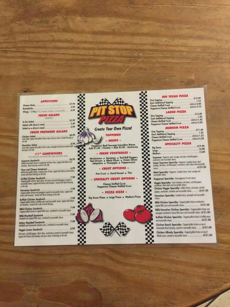 Pit Stop Pizza Menu image 4